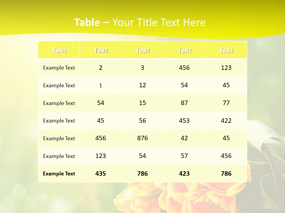 Feiertage Liebe Strau PowerPoint Template