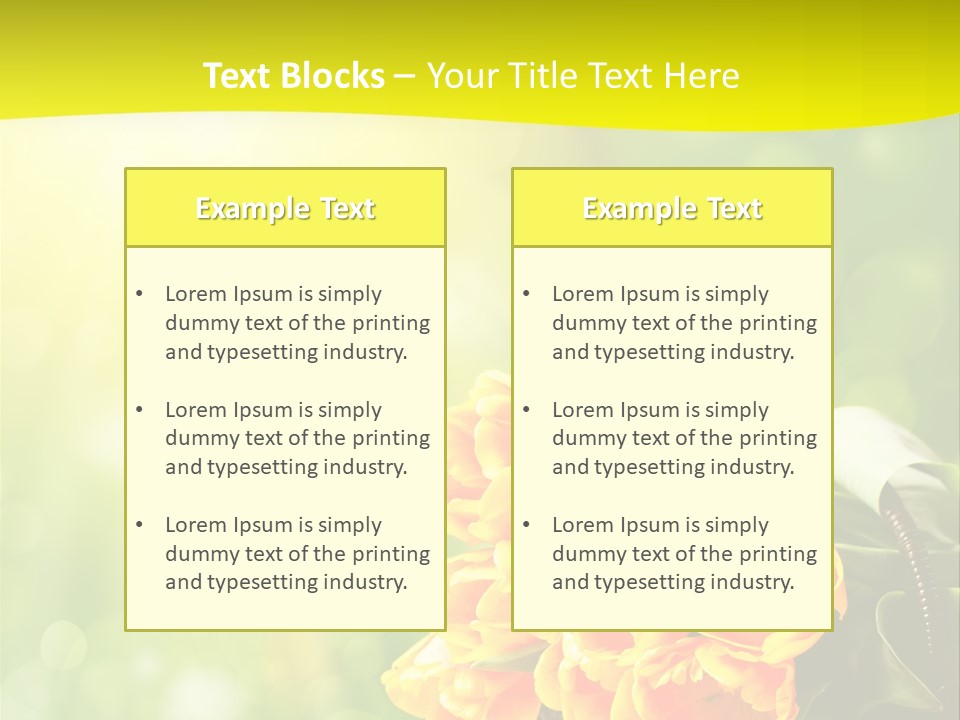 Feiertage Liebe Strau PowerPoint Template