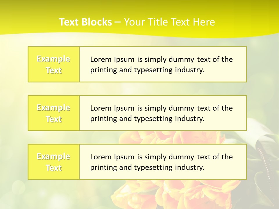 Feiertage Liebe Strau PowerPoint Template