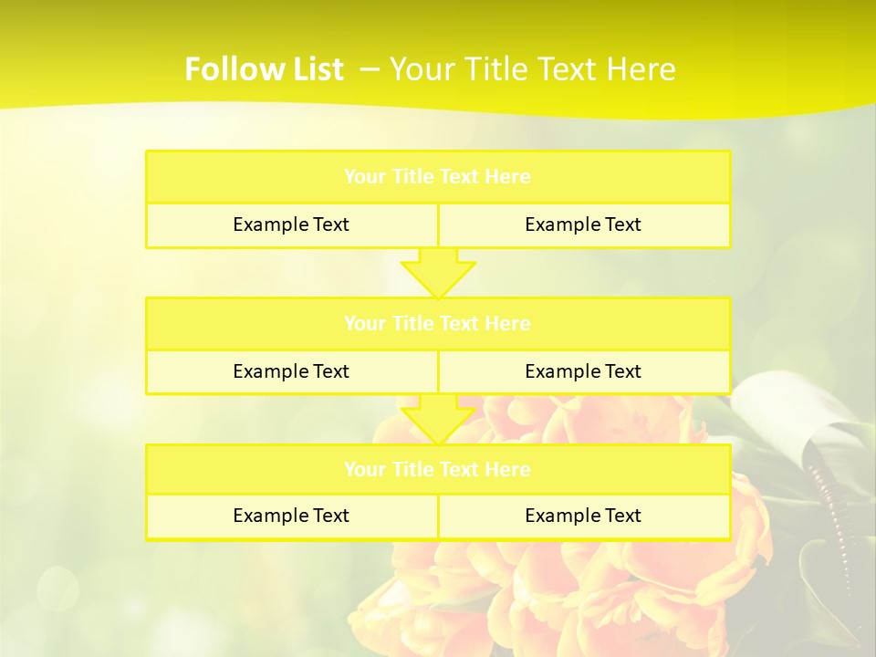 Feiertage Liebe Strau PowerPoint Template