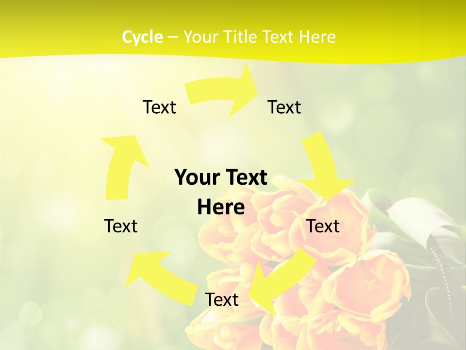 Feiertage Liebe Strau PowerPoint Template