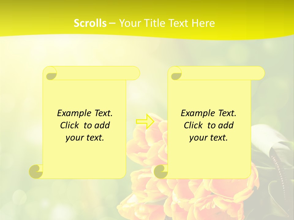 Feiertage Liebe Strau PowerPoint Template