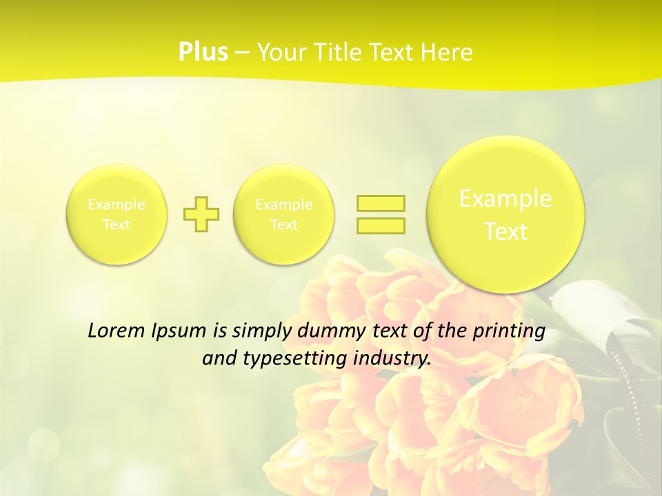 Feiertage Liebe Strau PowerPoint Template