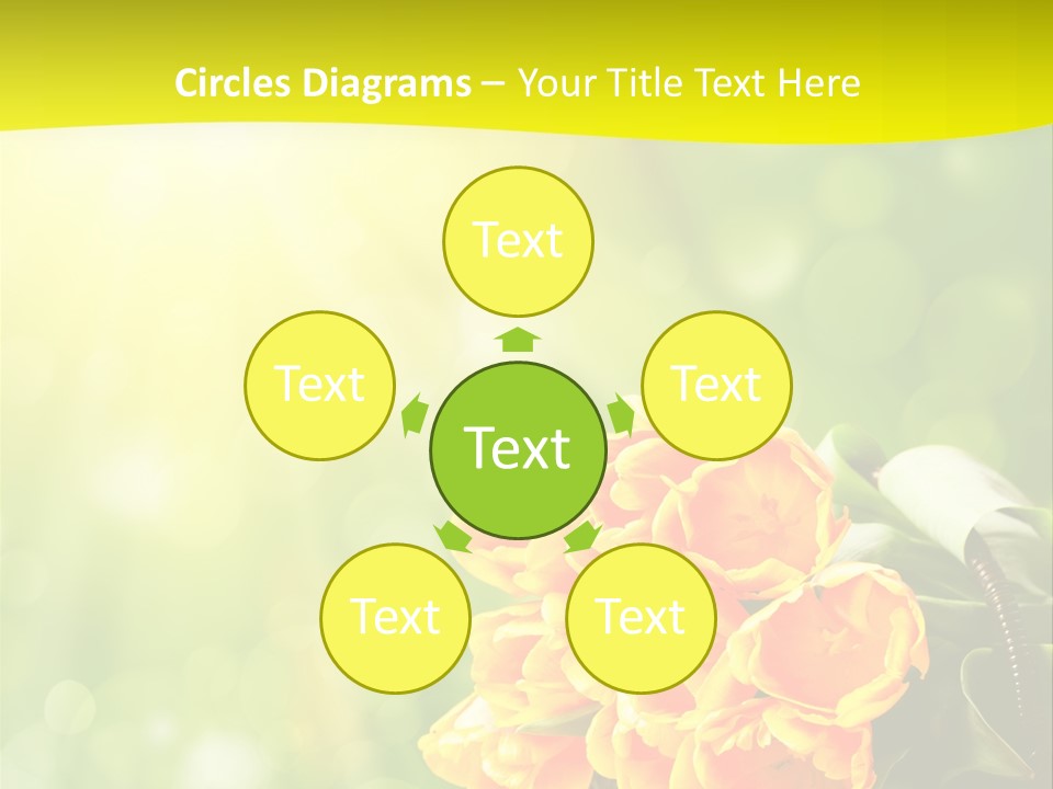 Feiertage Liebe Strau PowerPoint Template