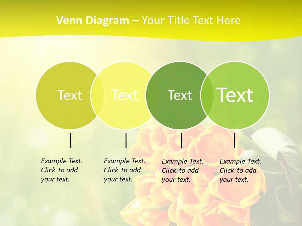 Feiertage Liebe Strau PowerPoint Template