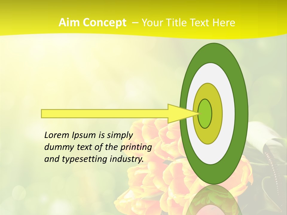 Feiertage Liebe Strau PowerPoint Template