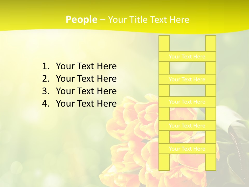 Feiertage Liebe Strau PowerPoint Template