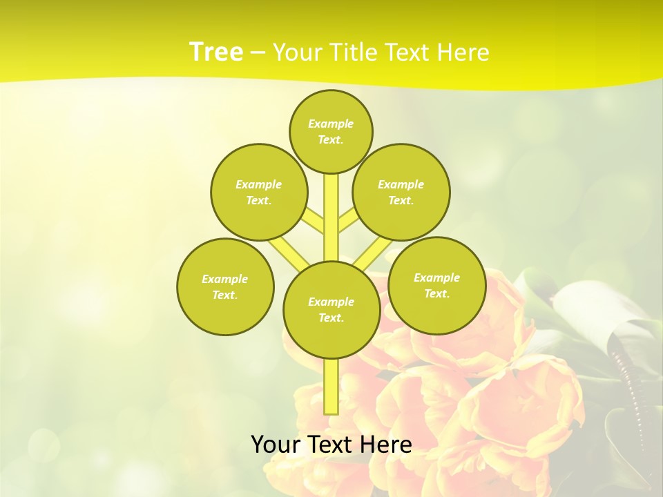 Feiertage Liebe Strau PowerPoint Template