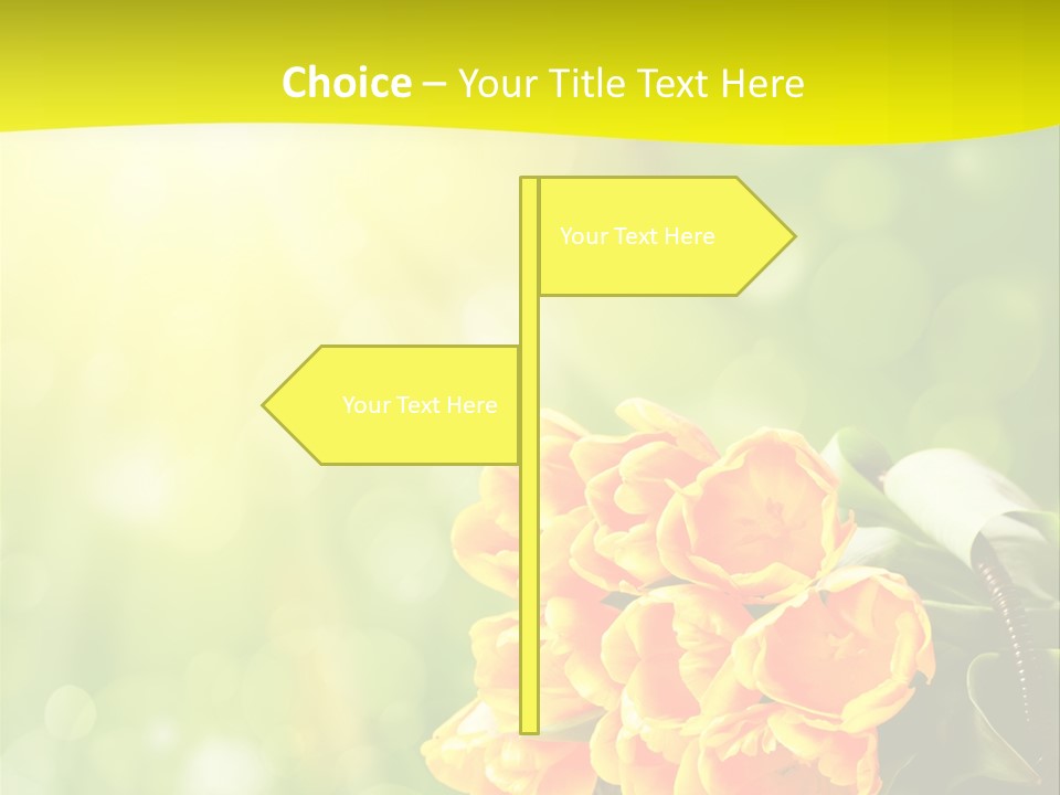 Feiertage Liebe Strau PowerPoint Template