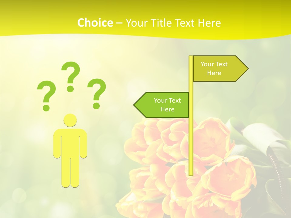 Feiertage Liebe Strau PowerPoint Template