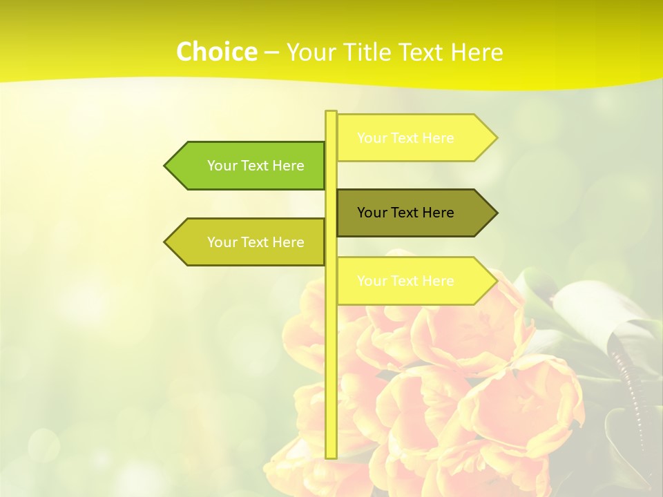 Feiertage Liebe Strau PowerPoint Template