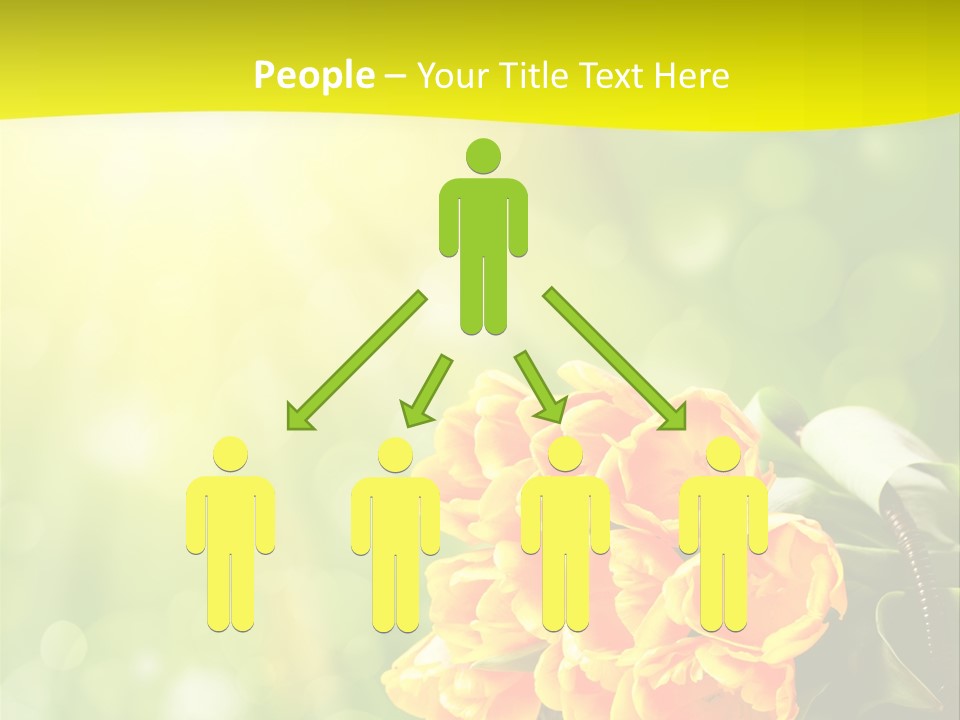 Feiertage Liebe Strau PowerPoint Template