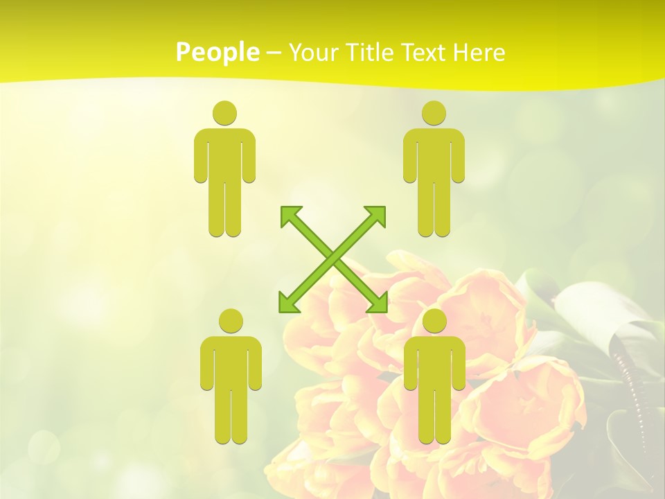 Feiertage Liebe Strau PowerPoint Template