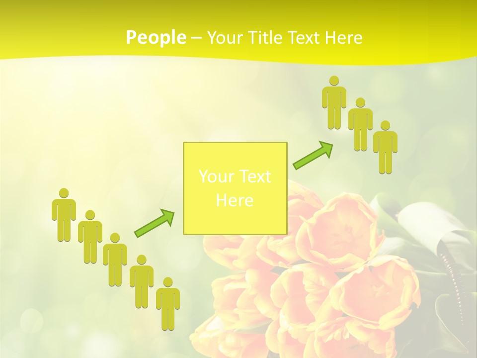 Feiertage Liebe Strau PowerPoint Template