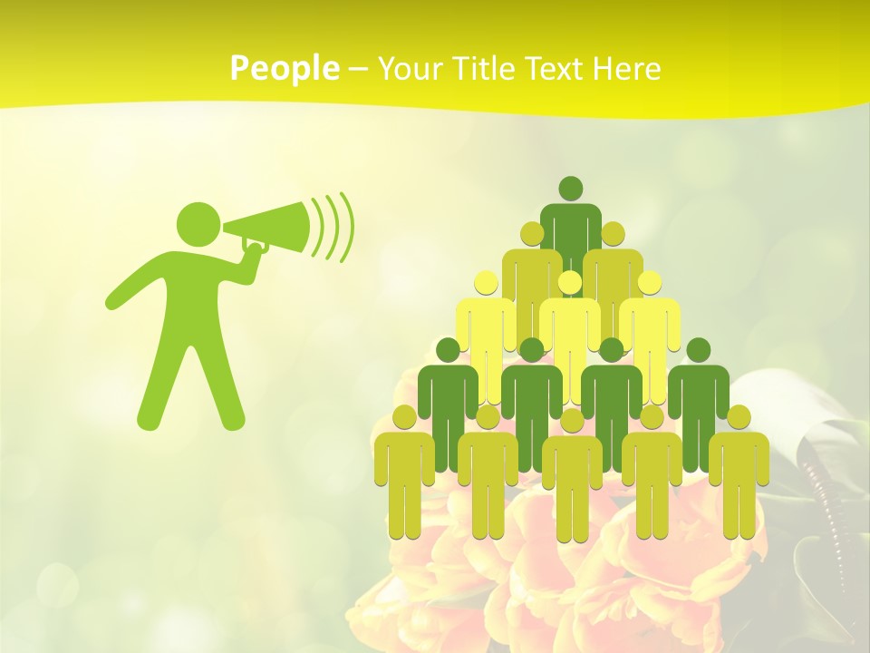 Feiertage Liebe Strau PowerPoint Template