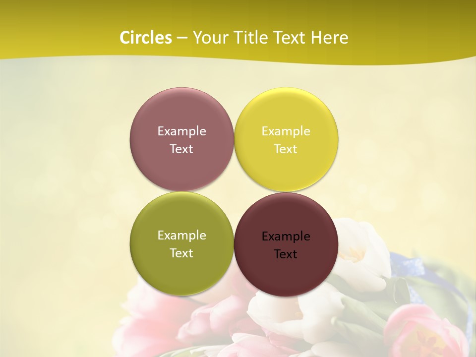 Tulpe April Dekorativ PowerPoint Template