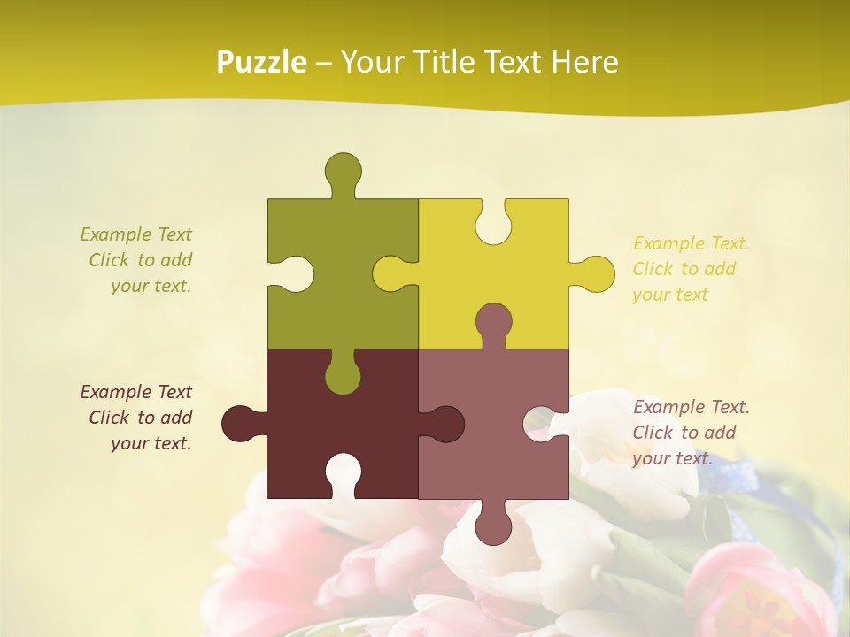 Tulpe April Dekorativ PowerPoint Template