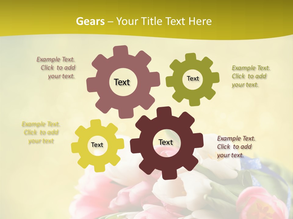 Tulpe April Dekorativ PowerPoint Template