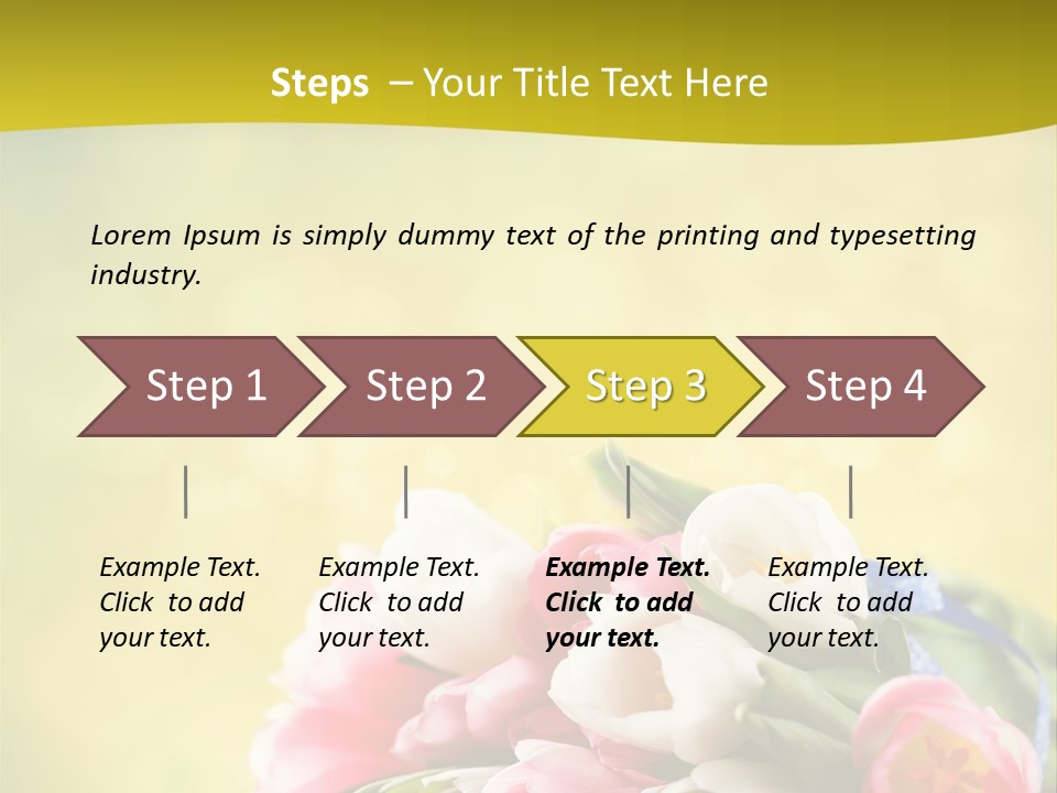 Tulpe April Dekorativ PowerPoint Template