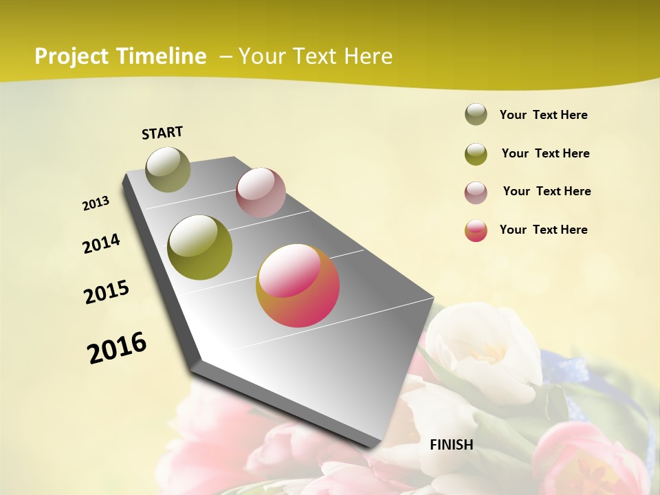 Tulpe April Dekorativ PowerPoint Template