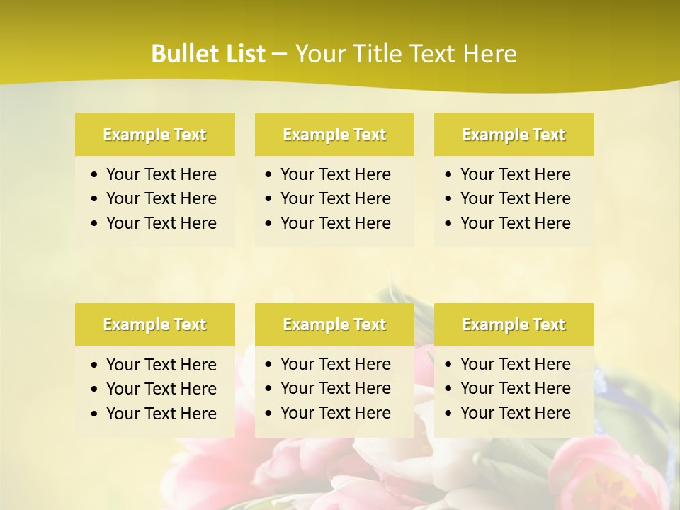 Tulpe April Dekorativ PowerPoint Template