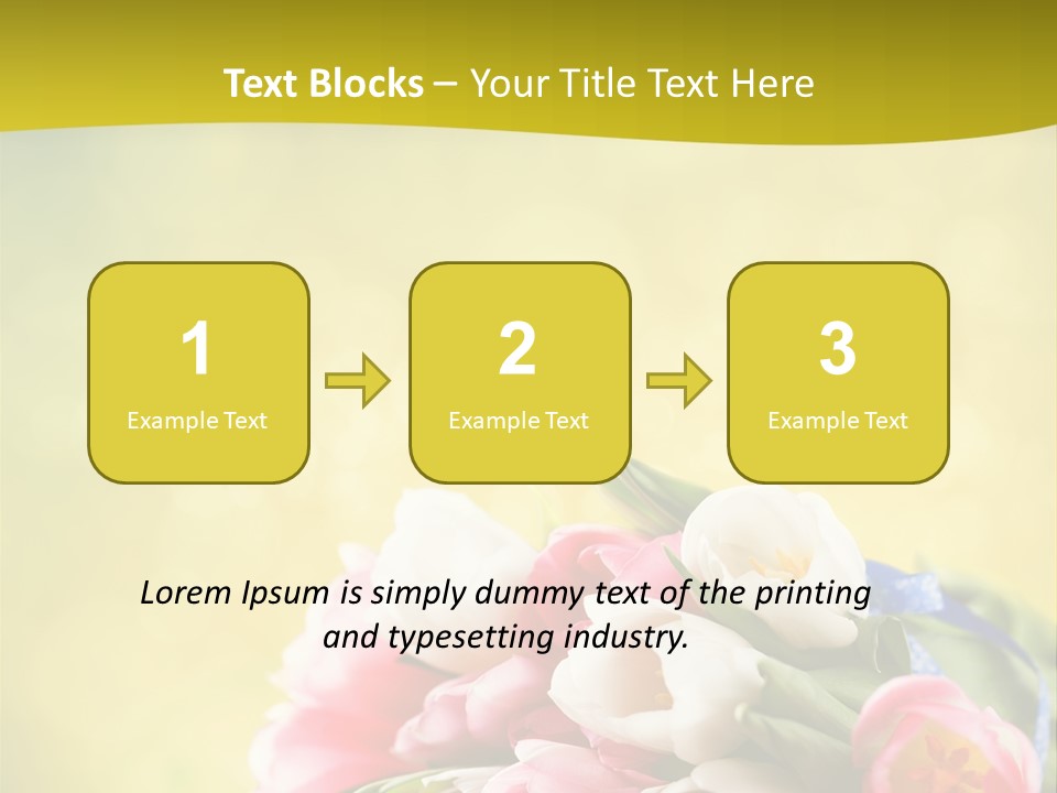 Tulpe April Dekorativ PowerPoint Template