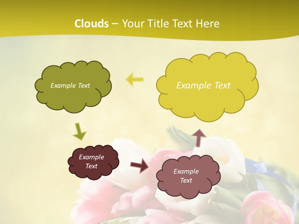 Tulpe April Dekorativ PowerPoint Template