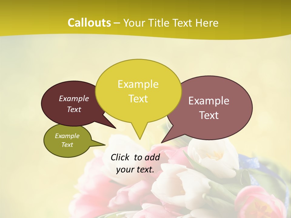 Tulpe April Dekorativ PowerPoint Template