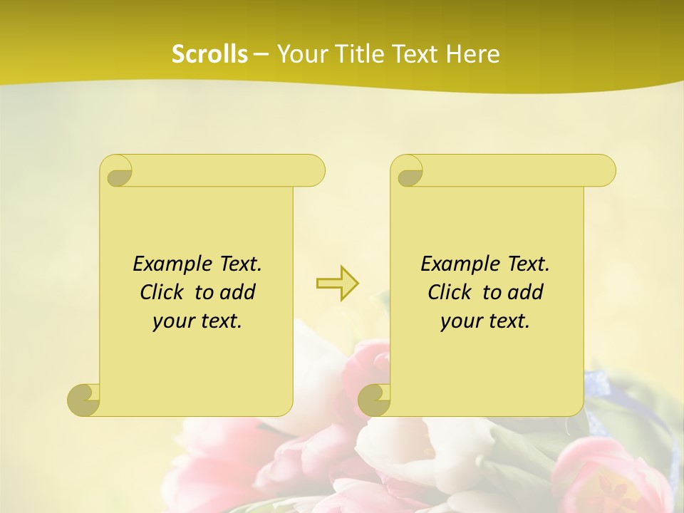 Tulpe April Dekorativ PowerPoint Template