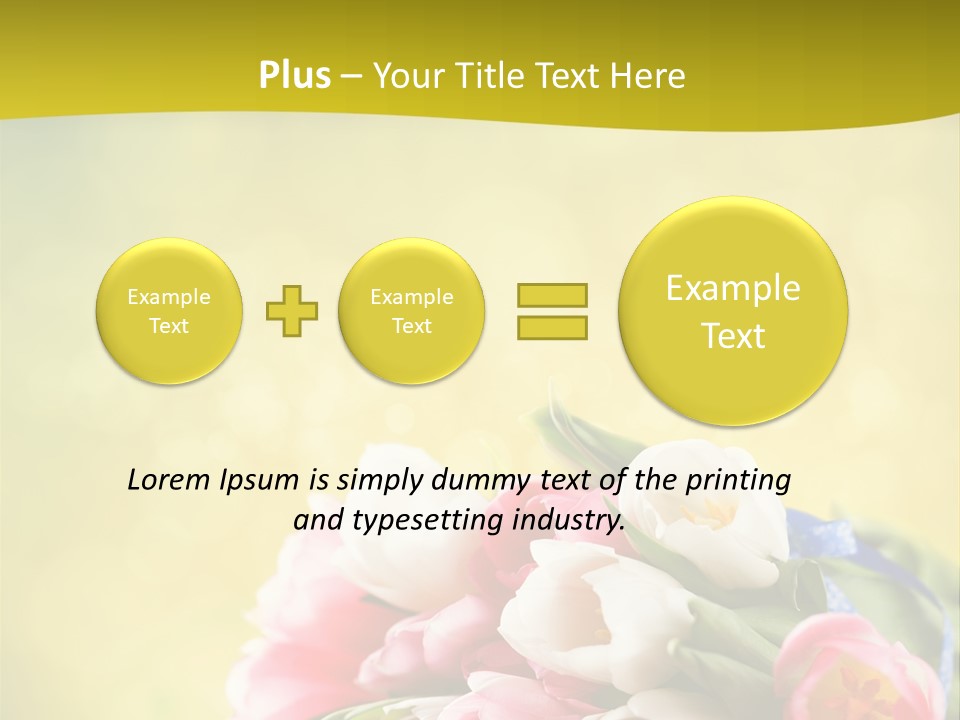 Tulpe April Dekorativ PowerPoint Template