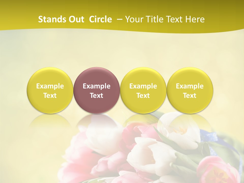 Tulpe April Dekorativ PowerPoint Template
