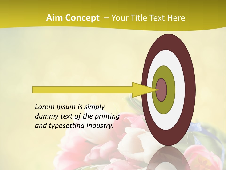 Tulpe April Dekorativ PowerPoint Template