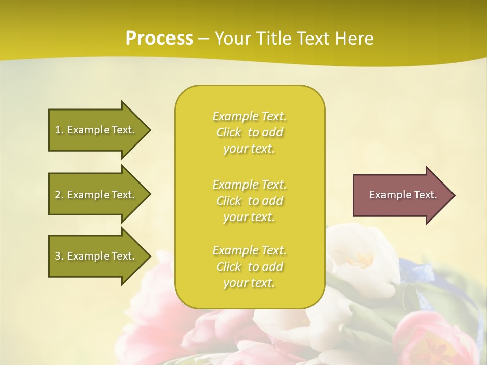 Tulpe April Dekorativ PowerPoint Template