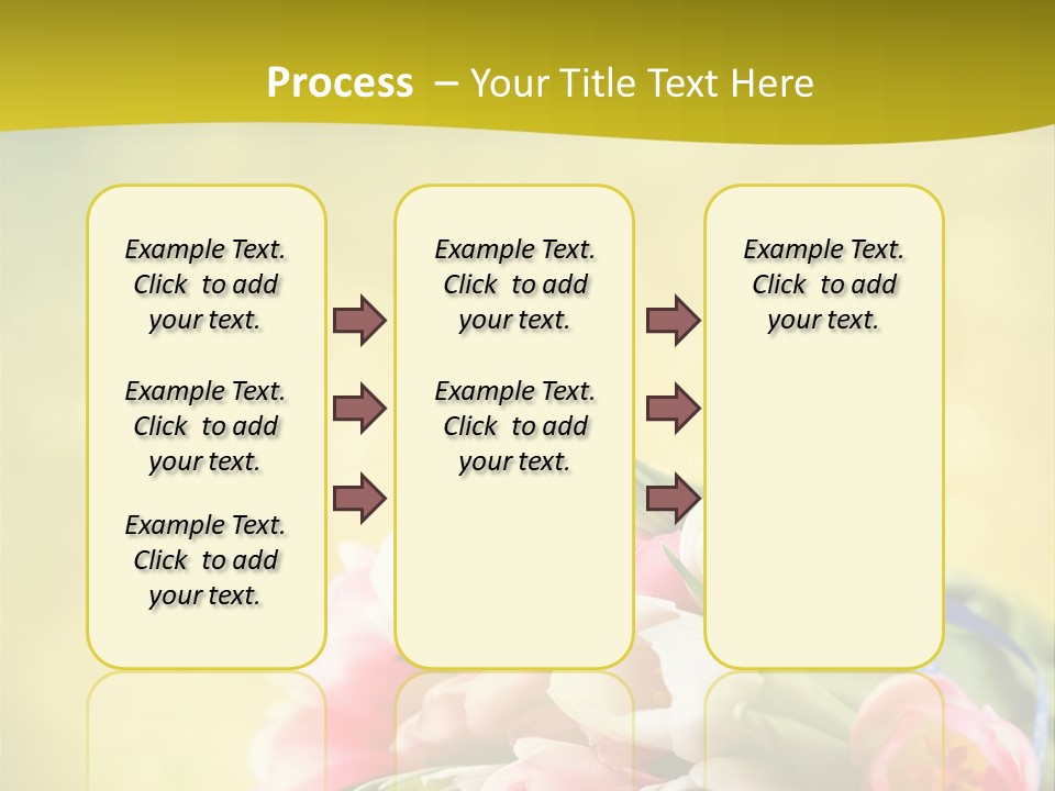 Tulpe April Dekorativ PowerPoint Template