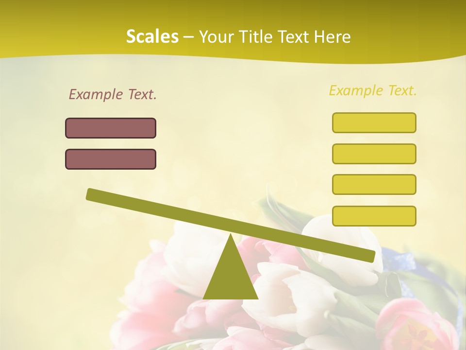 Tulpe April Dekorativ PowerPoint Template