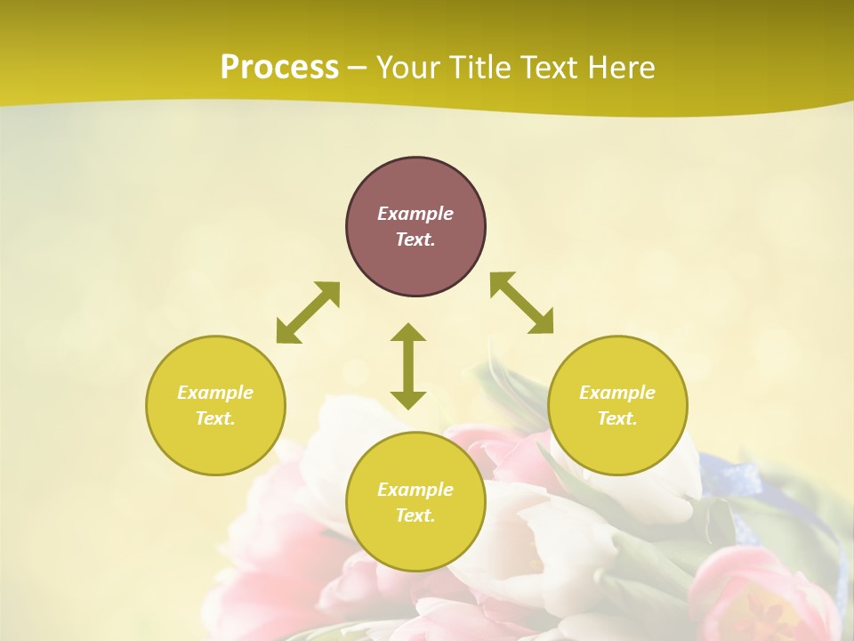 Tulpe April Dekorativ PowerPoint Template
