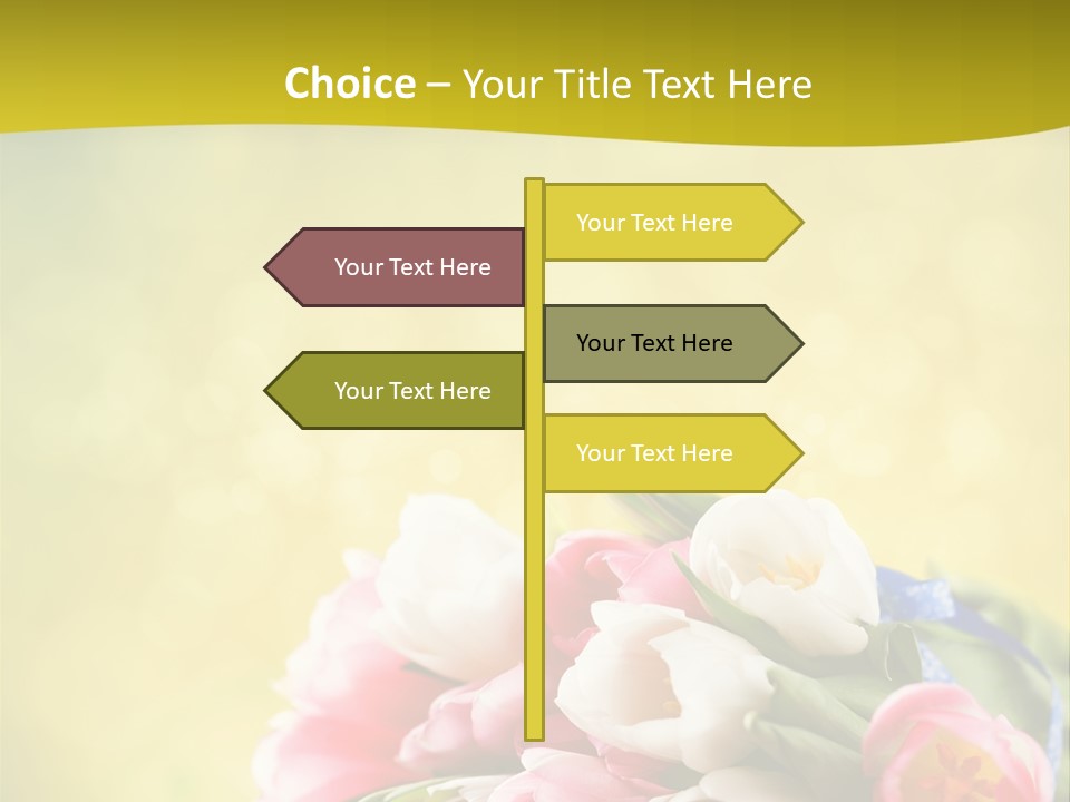 Tulpe April Dekorativ PowerPoint Template