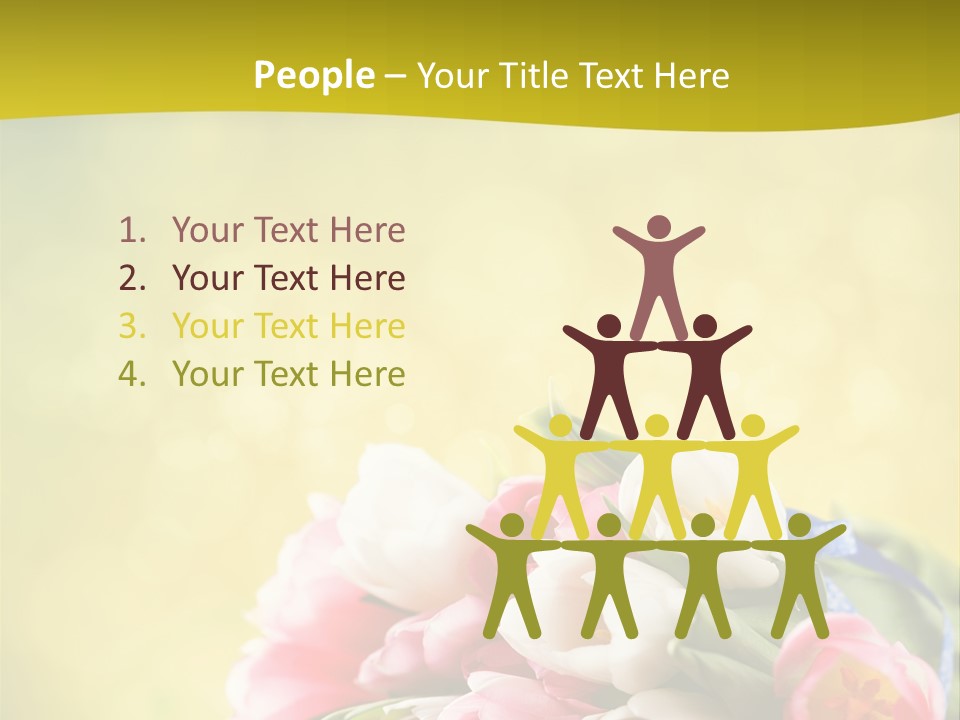 Tulpe April Dekorativ PowerPoint Template