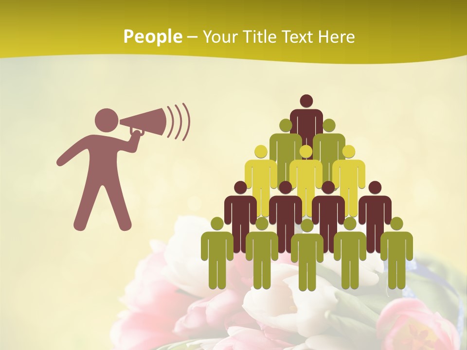 Tulpe April Dekorativ PowerPoint Template