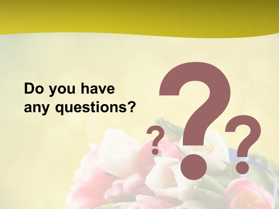 Tulpe April Dekorativ PowerPoint Template