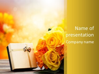 Rose Strau Floral PowerPoint Template