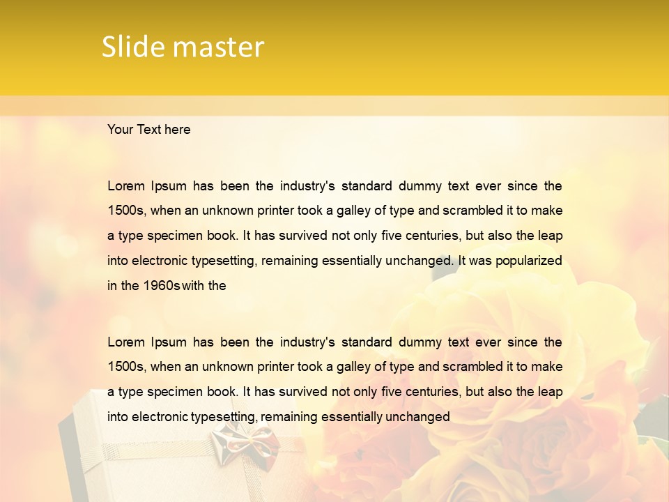 Rose Strau Floral PowerPoint Template