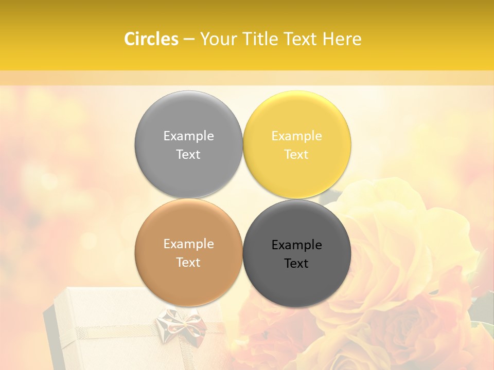 Rose Strau Floral PowerPoint Template