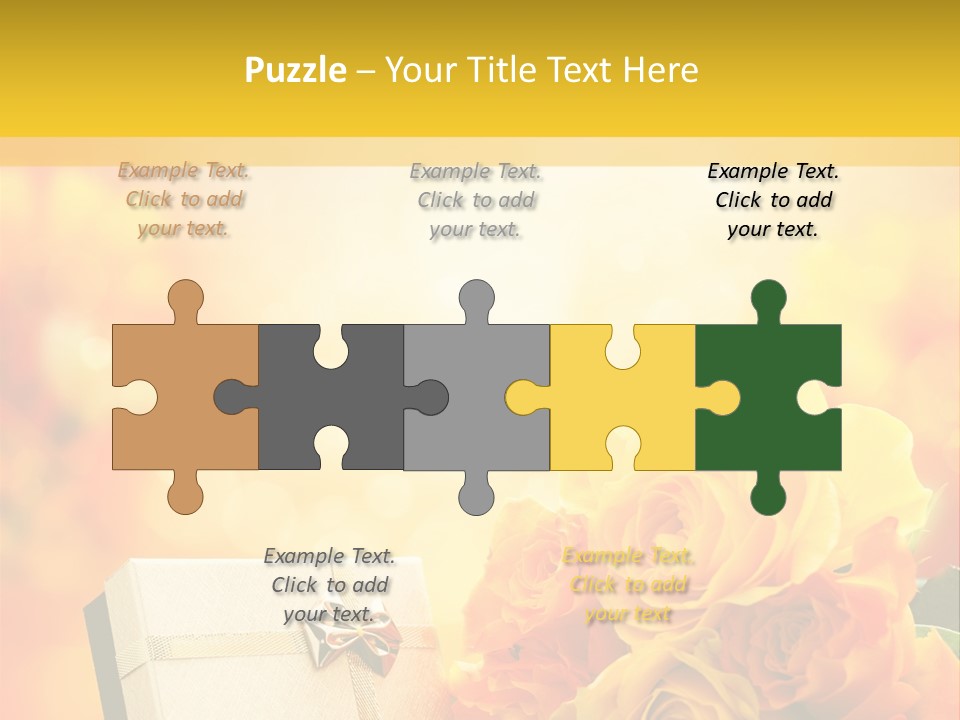 Rose Strau Floral PowerPoint Template