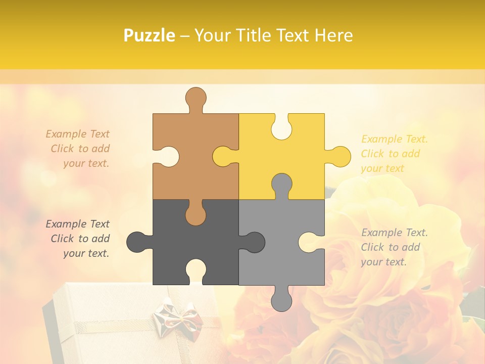 Rose Strau Floral PowerPoint Template