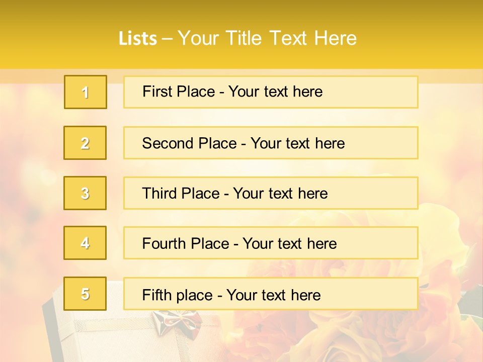 Rose Strau Floral PowerPoint Template