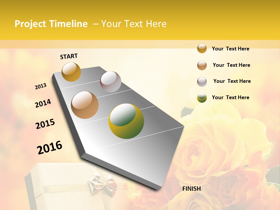 Rose Strau Floral PowerPoint Template