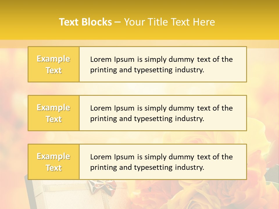 Rose Strau Floral PowerPoint Template