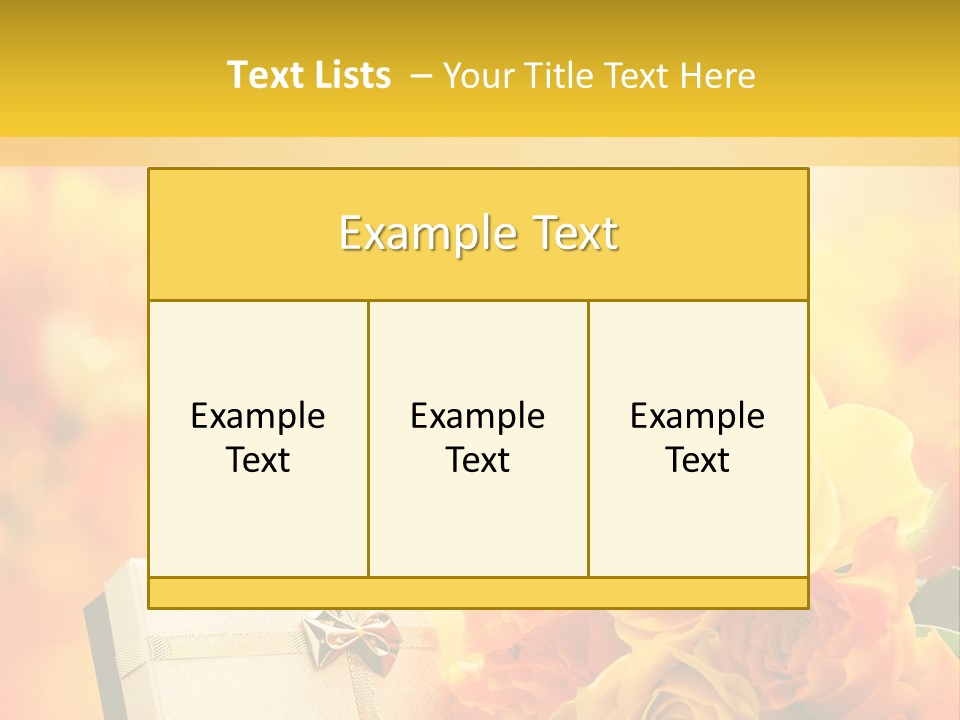 Rose Strau Floral PowerPoint Template
