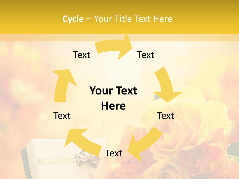 Rose Strau Floral PowerPoint Template
